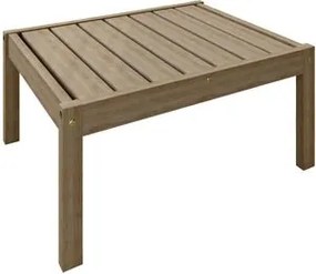 Mesa de Centro 76x60cm Rústica para Jardim Meneghetti