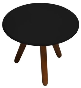 Mesa de Centro para Sala Laura Preto Semi Brilho - Decorar Estofados