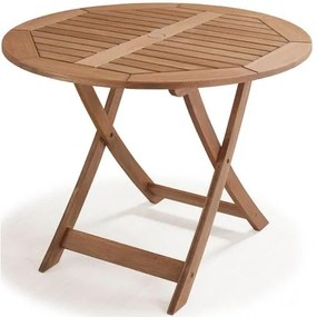 Mesa Dobravel Redonda Primavera Stain Canela 90 cm - 34758 Sun House