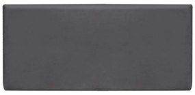 Cabeceira Painel Clean para Cama Box Casal 160 cm Suede M11 - D'Rossi - Grafite