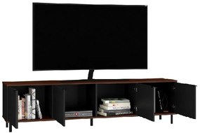 Rack Home Para TV 50" 183cm Preto Castanho