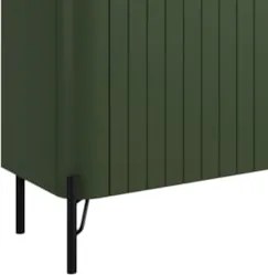 Rack TV 75 Pol 220cm 4 Portas Brise Blen Musgo/Preto I06 - Mpozenato