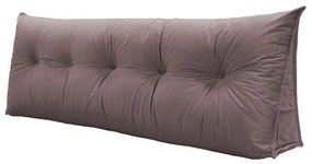 Almofada para Cabeceira Mel 0,90 cm Solteiro Travesseiro Apoio para Encosto Macia Formato Triângulo Suede Crepe