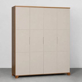 Guarda-Roupa Luna Max 4 Portas - Areia e Savana