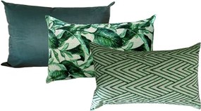 Conjunto 3 Capas Almofadas Lyon Verde 30x50 cm