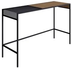 Aparador Para Sala de Estar 120cm Pés Metálicos Dinâmico Vermont/Preto