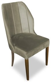 Cadeira De Jantar Safira Suede Nude