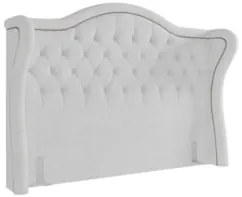 Cabeceira Cama Box Casal 140cm Antibes Z37 Boucle Branco - Mpozenato