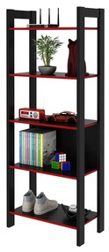 Estante para Escritório Home Office Gamer ME4166 MDP Preto/Vermelho G69 - Gran Belo