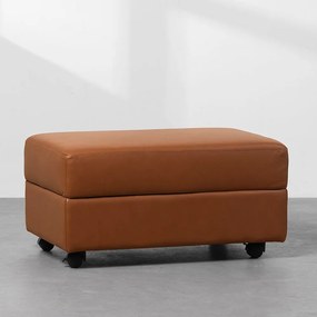 Puff Hash Couro Natural - Amarula