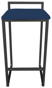 CONJUNTO 02 BANQUETAS PIETRA SUEDE AZUL