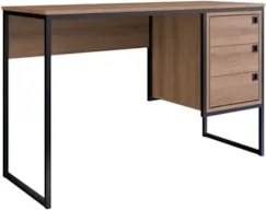 Mesa Escrivaninha Industrial 120cm 3 Gavetas Noa Mel Z54 - Mpozenato