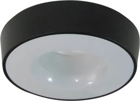 Plafon Sobrepor Aluminio Preto E27 15W Nice