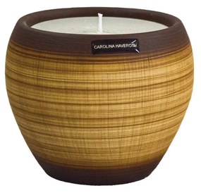 Vaso Vela Casca de Ovo decorativo em Cerâmica Carolina Haveroth – Bamboo Fosco