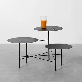 Mesa De Centro Tre Preto - 40x60x74cm