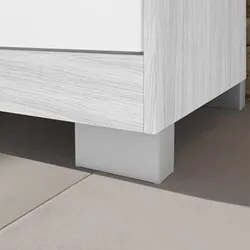 Guarda Roupa Solteiro 2 Portas com Chave Versus Carvalho Branco/Branco