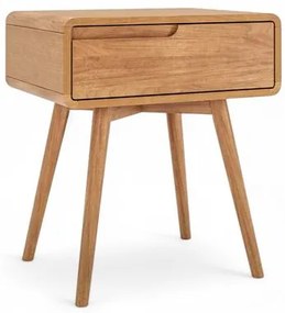 Mesa de Cabeceira Itamogi Direita 1 Gaveta Cor Champagne 57cm - 72014 Sun House