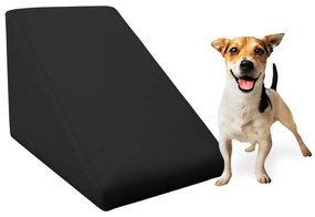 Rampa Pet Almofadada Veludo Cores para Cachorros e Gatos Rampinha Pet - Preto