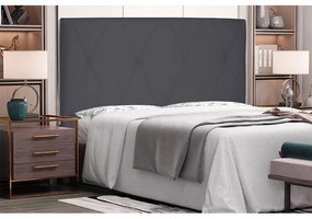 Cabeceira Cama Box Casal 140cm Aquilla Suede Cinza - Sheep Estofados - Cinza