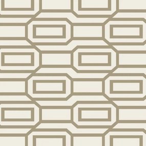 Papel de parede adesivo geométrico marrom e nude