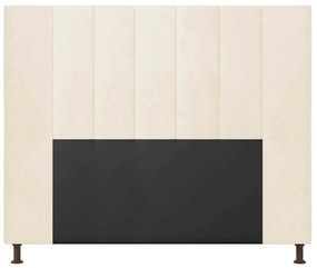 Cabeceira Casal Cama Box 140cm para Quarto Malibu Suede M11 - D'Rossi - Bege