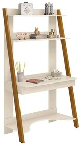 Escrivaninha com Estante Noah Areia Fosco – 95cm