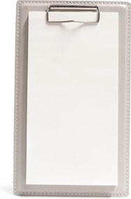 Mini Prancheta c/ Bloco Sottile Casa em Couro PU - Gelo  Gelo