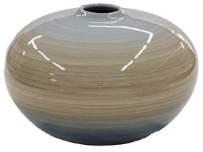 Vaso Bola decorativo em Cerâmica Carolina Haveroth – Borboleta Alto Brilho