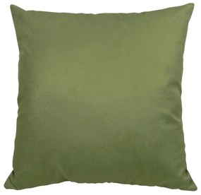 Capa de Almofada Prado em Suede Tons de Verde 45x45cm - Flor - Com Enchimento