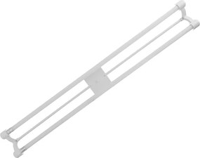 Luminaria Sobrepor Retangular Aluminio Branco Toledo