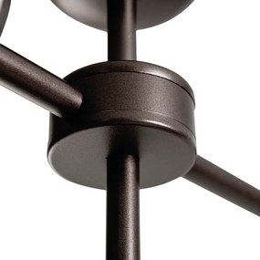 Pendente Kobe Ø96X39Cm 12Xg9 / Metal E Globo Ø12Cm | Usina 16743/12 (BT - Branco Texturizado, FOSCO)