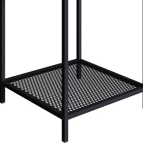 Mesa Lateral New 40 cm Vermont e Preto - D'Rossi