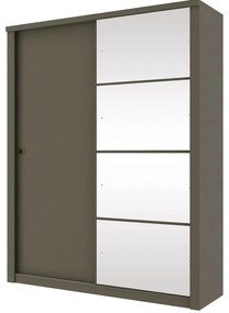 Guarda Roupa Roupeiro 2 Portas com Espelho 3 Gavetas Damasco