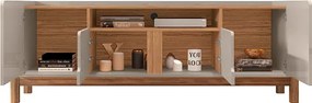 Rack Lizz 1.70 Off White/Cedro - Casa D Móveis