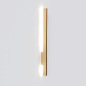 Arandela Vertical Small Slim 02X05X58Cm Led 13W 3000K - Qimporta Ar252... (PRETO)