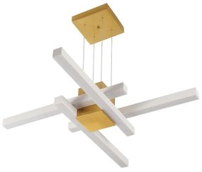 Pendente Lara 53X53Cm Led 32,8W Bivolt | Usina 19276/53 (FN-F - Fendi Fosco, 4000k)