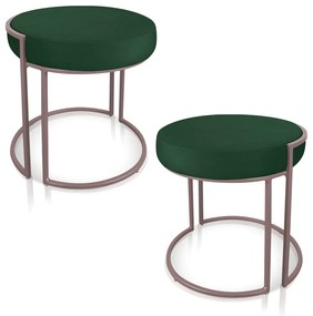 Kit 02 Puffs Love Suede Verde Base Industrial Rose - D'Rossi
