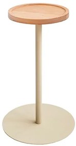 Mesa de Apoio G Tampo Cumaru Amarelo 20cm Base Taupe 53cm - 75481 Sun House