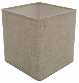 Cúpula em tecido quadrada abajur luminária cp-4224 16/16x16cm rustico