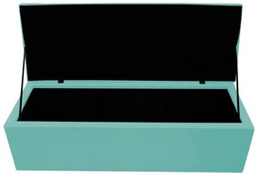 Calçadeira Copenhague 160 cm Queen Size Suede Azul Tiffany - ADJ Decor