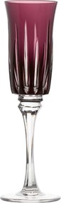 Taça de Cristal Mozart Basic Sonata Lapidado p/ Champagne 190ml Ametista - 66