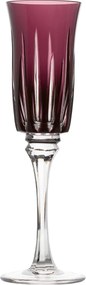 Taça de Cristal Sonata Lapidado p/ Champagne 190ml - Ametista - 66  Ametista - 66