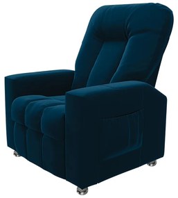 Poltrona do Papai Reclinável Para Cinema Sora Veludo FH1 - D'Rossi - Azul Marinho