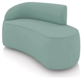 Sofá 2 Lugares Orgânico 140cm Morgan Veludo/Cotelê D03 - D'Rossi - Menta