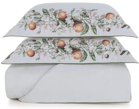 Colcha c/ Porta Travesseiros Trussardi Cetim 300 Fios Arancia - Queen  Queen