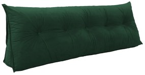 Kit Almofada Mel 1,40 + 4 Almofadas 40x40 Suede Verde Bandeira