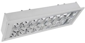 Luminaria Embutir Chapa Aco Branco