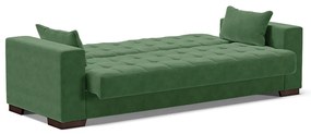 Sofá Cama Casal 3 Lugares 210cm Lisboa Suede Verde  D03 - D'Rossi