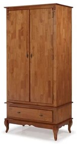 Roupeiro Taco Imbuia 2 Portas 1 Gaveta 205cm - 59793 Sun House