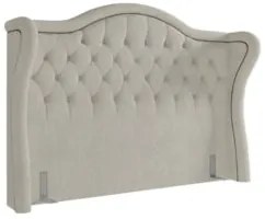 Cabeceira Cama Box Casal Queen 160cm Antibes Z37 Boucle Cru - Mpozenat